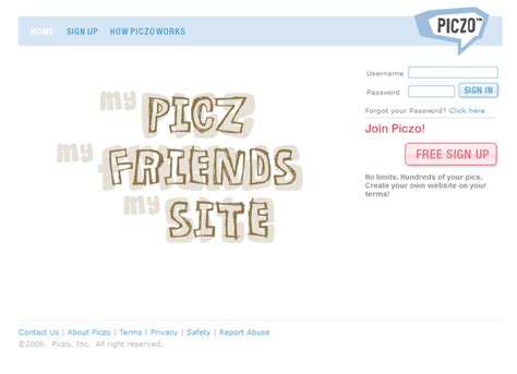 piczo homepage|Piczo (2000s social networking site) : r/2000sNostalgia .